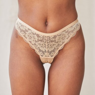 The Carmen Thong - Ivory - Front