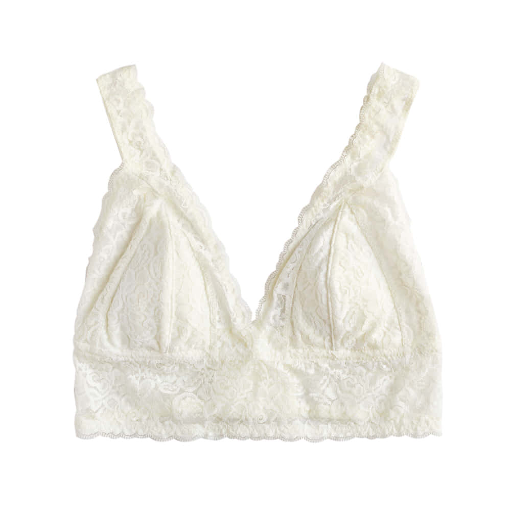 The Edie Bralette - Ivory - Front